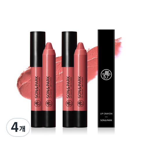 손앤박 립크레용 2.7g, 21 드라이 플라워, 4개