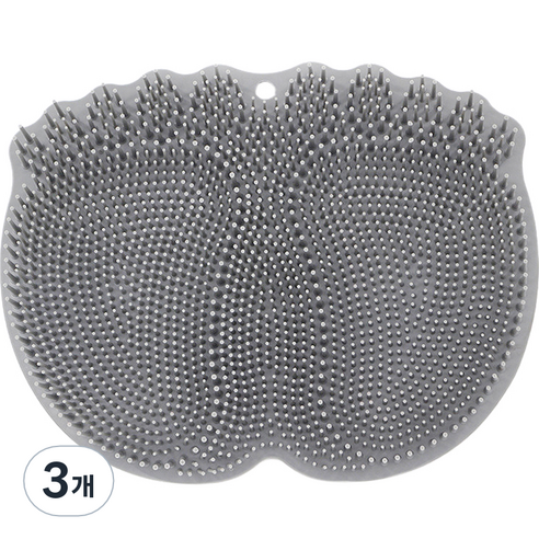 컬라피 풋브러쉬 매트 그레이 325g, 1개입, 3개