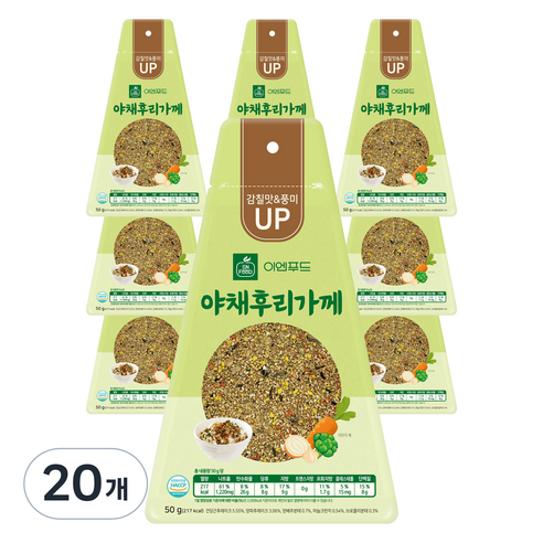 이엔푸드 야채후리가께, 50g, 20개