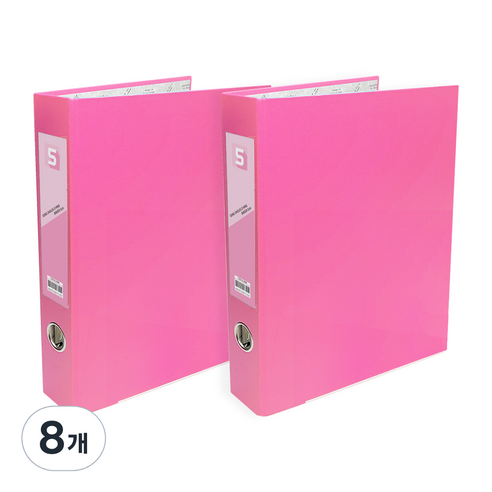 투코비 도노 D링 바인더 3공 A4 5cm, 핑크, 8개