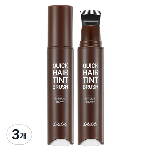 리르 퀵 헤어 틴트 브러쉬 20ml, 내추럴브라운, 3개