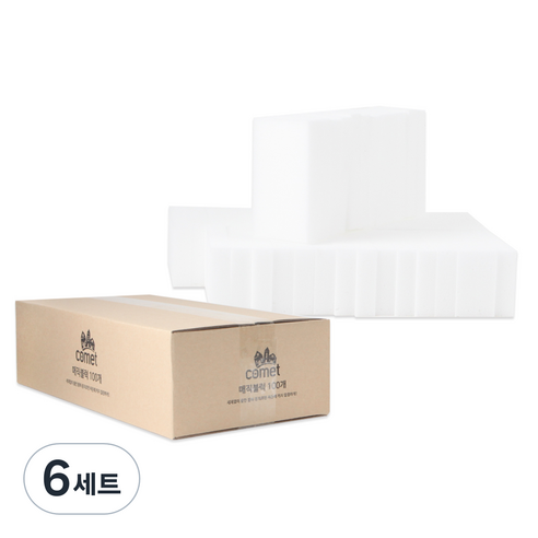코멧 매직블럭 중형 100개, 6세트