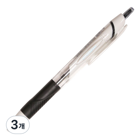 제트스트림 유니 볼펜 SXN-150 0.5mm, 블랙, 3개