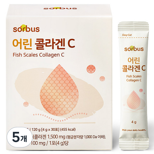 소버스 어린 콜라겐C 30p, 120g, 5개