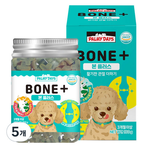 파미데이즈 강아지 플러스 영양제, 뼈/관절강화, 160g, 5개