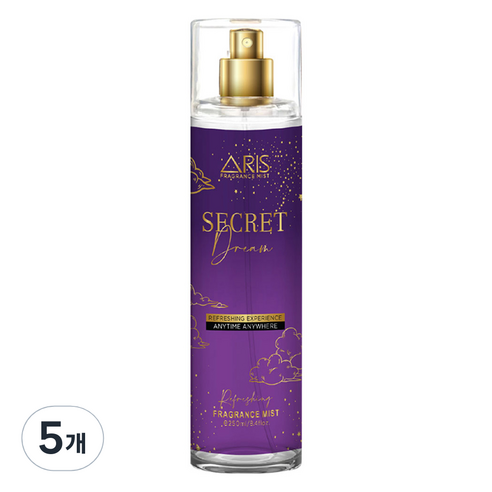 아리스 바디 미스트 시크릿 드림, 250ml, 5개
