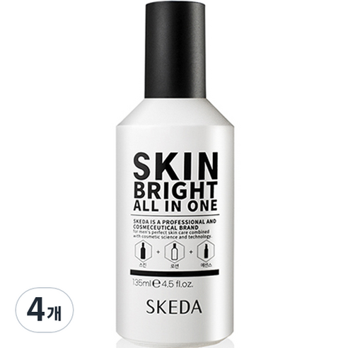 스케다 스킨 브라이트 올인원, 135ml, 4개