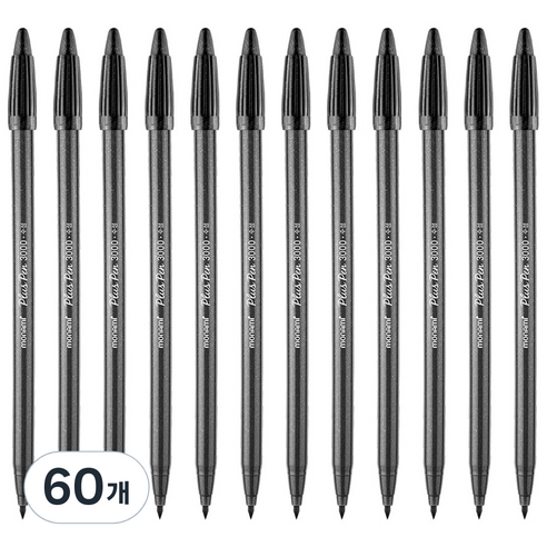 모나미 3000 피그먼트 프러스펜 0.4mm, NG 7 스틸그레이, 60개
