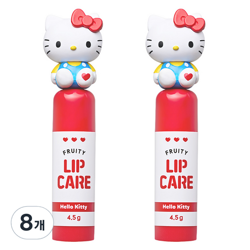 아텍스 산리오캐릭터즈 립케어, 헬로키티, 4.5g, 8개