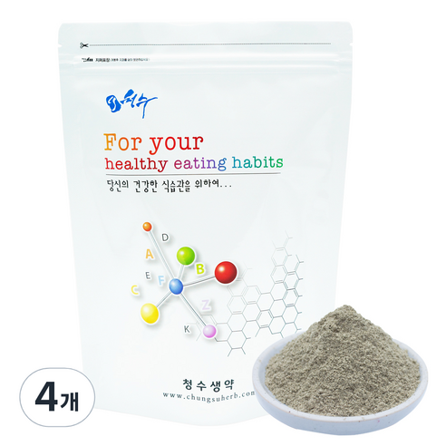 청수생약 자소엽 가루 차즈기분말, 4개, 500g
