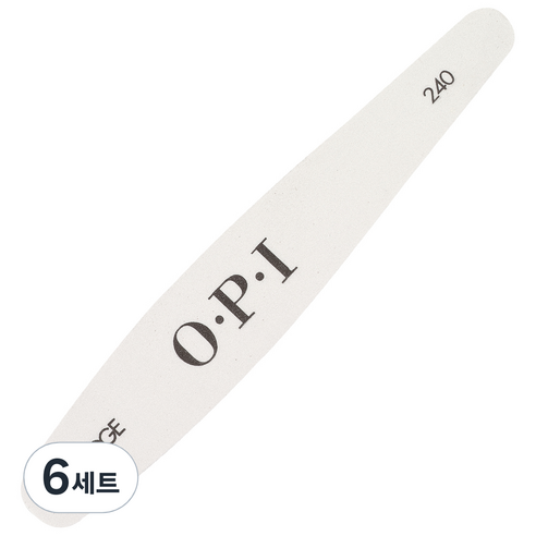 오피아이 엣지 화이트 파일240, 혼합 색상, 6세트
