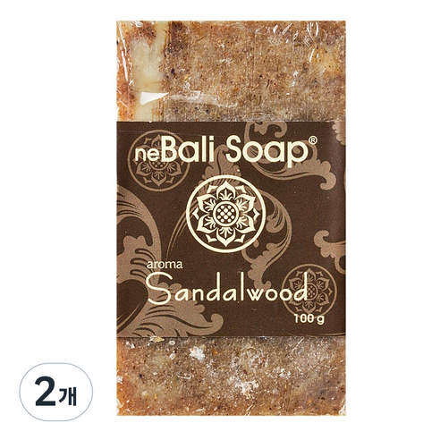 Bali Soap 발리비누 aroma Sandalwood, 100g, 2개