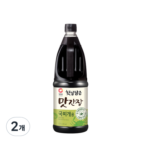 청정원 햇살담은 맛간장 국찌개용, 1.7L, 2개