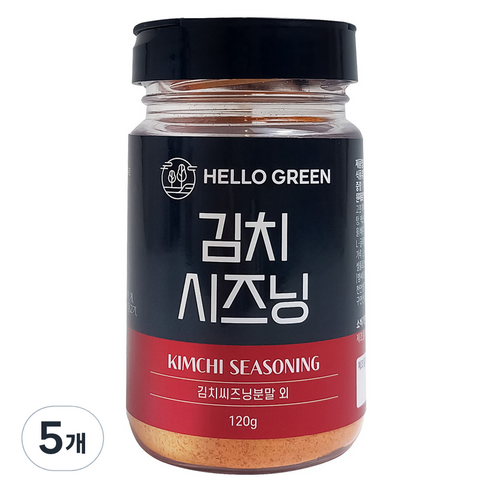 헬로우그린 김치 시즈닝 분말, 5개, 120g