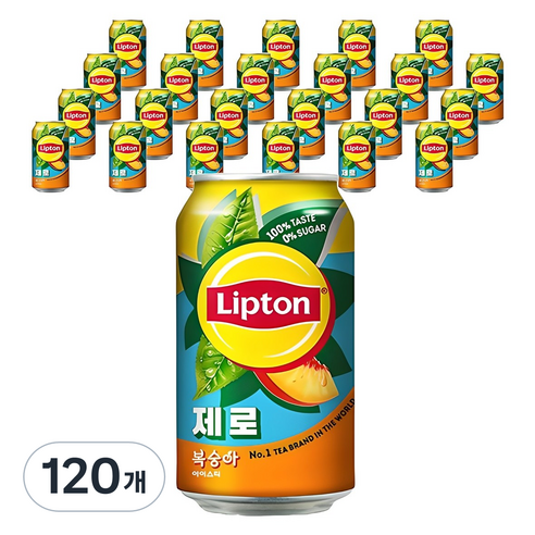 립톤 제로 복숭아 아이스티, 355ml, 120개