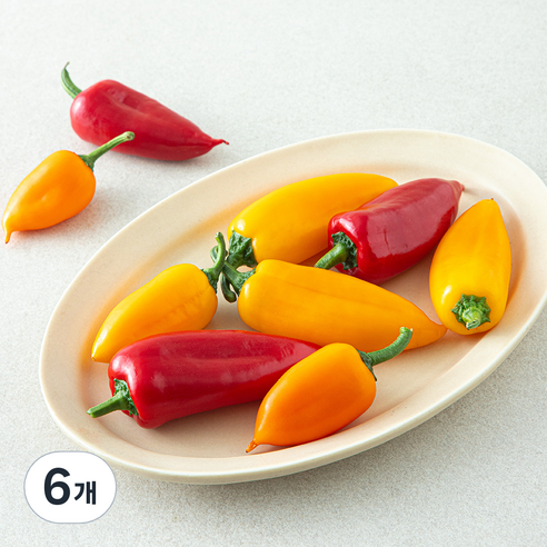 GAP 씨없는 안젤로 파프리카, 250g, 6개, 1개입