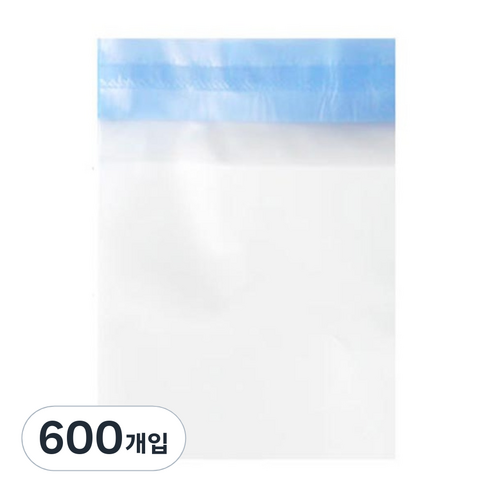 접착식 무지 반투명 opp 봉투, 600개