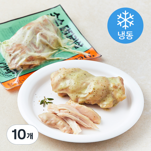 딜리스틱 소스 닭다리살 바질페스토 (냉동), 100g, 10개