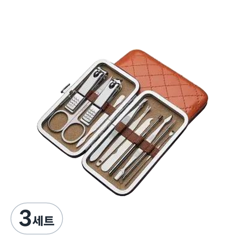 오와이규 깔끔한 손톱깎이 11종 세트, 도금, 3세트