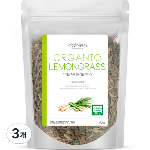 다비앙 유기농 레몬그라스, 40g, 1개입, 3개