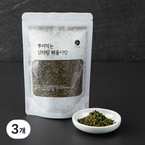 바다숲 뿌려먹는 감태랑 해물이랑, 120g, 3개