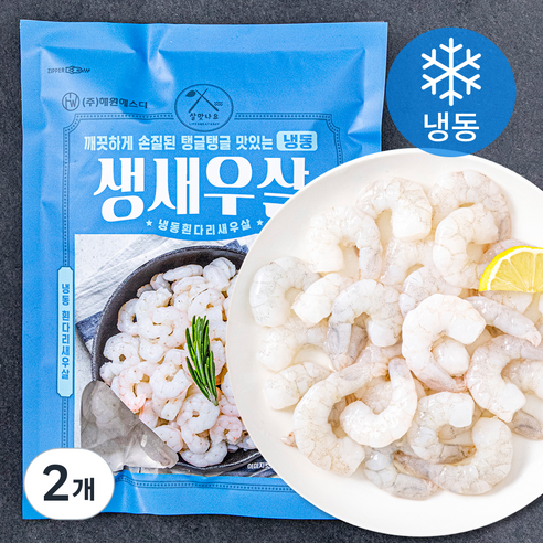 살맛나요 생새우살 중 (냉동), 300g (19~34미), 2개