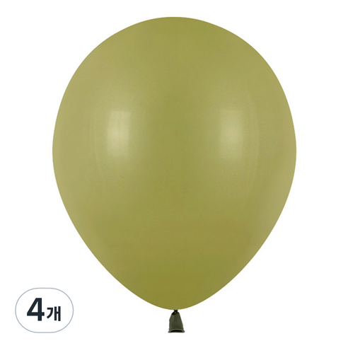 파티팡 라운드 레트로 풍선 30cm 100p, 아보카도 그린, 4개