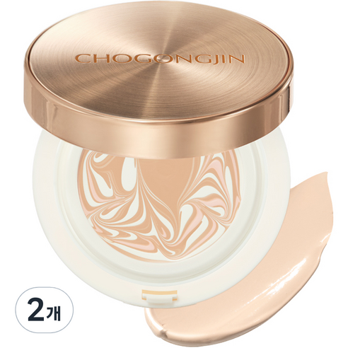 초공진 에센스 팩트 쿠션 파운데이션 15g, 21C 바닐라, 2개