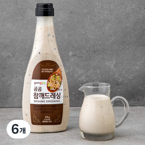 곰곰 참깨 드레싱, 570g, 6개