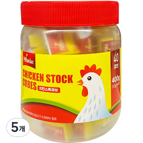 프로모락 치킨스톡 큐브 40p, 5개, 400g