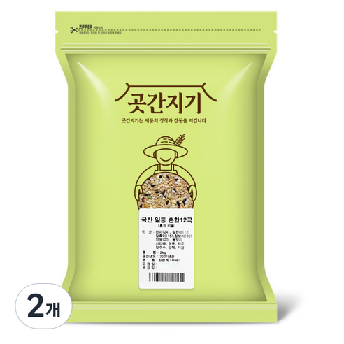 곳간지기 국산 일등 혼합 12곡, 2kg, 2개