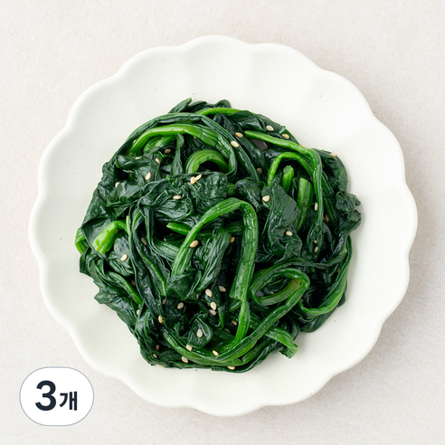 식탁위의사계 시금치나물, 200g, 3개