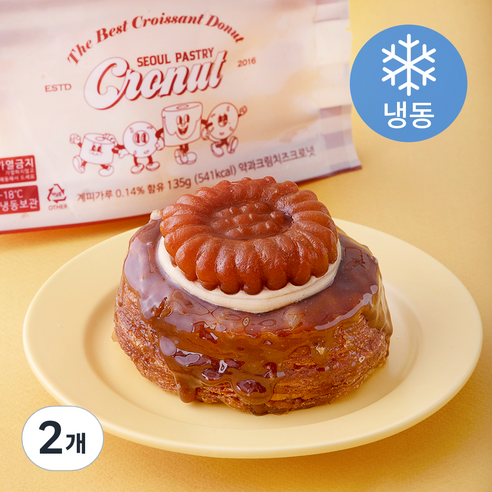서울페이스트리 약과치즈크림 크로넛 (냉동), 135g, 2개