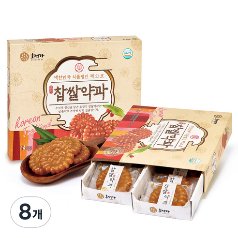 호정가 찹쌀약과 14p, 490g, 8개
