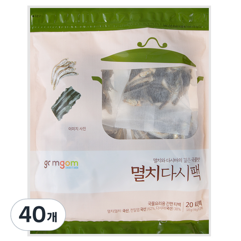곰곰 멸치다시팩 16g 40개 국물멸치 곰곰 멸치다시팩 16g 40개 국물멸치