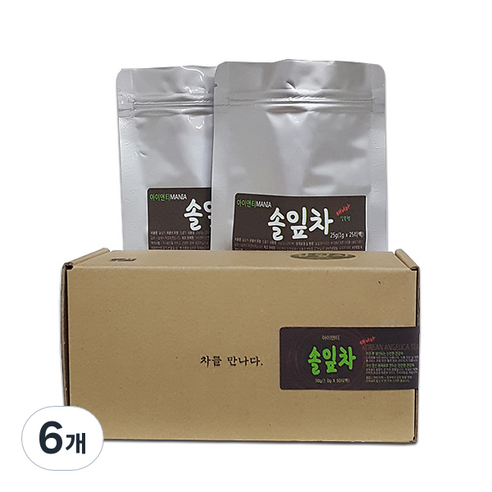 아이앤티 솔잎차 25p, 30g, 25개입, 6개, 1g