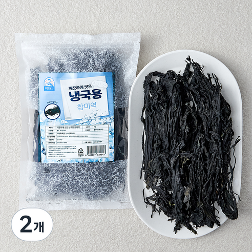 주일상사 깨끗하게 씻은 냉국용 참미역, 70g, 2개
