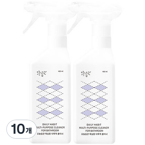 오늘습관 욕실용 다목적 클리너, 400ml, 10개