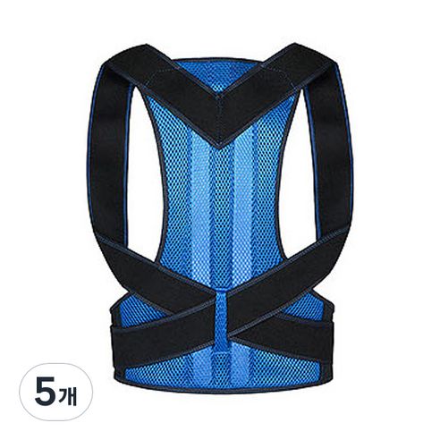 TCR 바른자세 밴드 블루 XS, 5개
