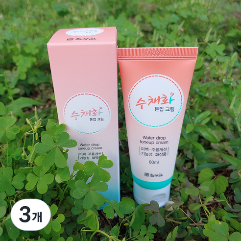 들꽃잠 수채화 톤업 크림 60ml, 3개