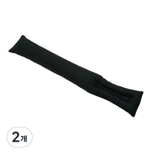 엠노블 차량용 스웨이드 틈새쿠션, 블랙, 2개