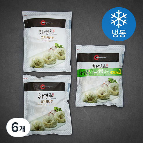 취영루 고기왕만두 (냉동), 420g, 6개 - 손만두 | 쿠팡