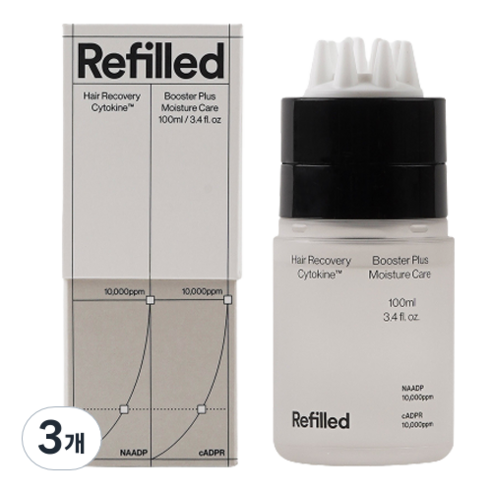 리필드 사이토카인 탈모용 모이스처 케어 헤어토닉, 3개, 100ml