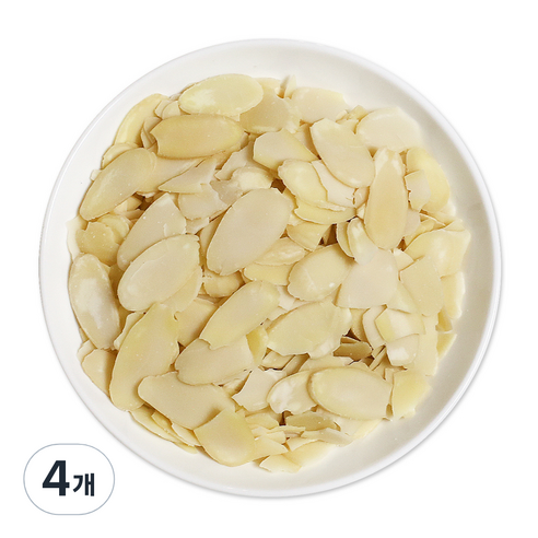 웰넛 자연두레 백아몬드 슬라이스, 500g, 4개