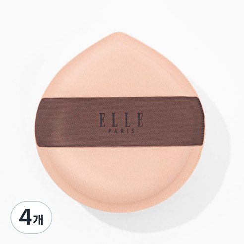 ELLE PARIS BIG 팡팡퍼프 + 휴대용 케이스 증정, 4개, 무향