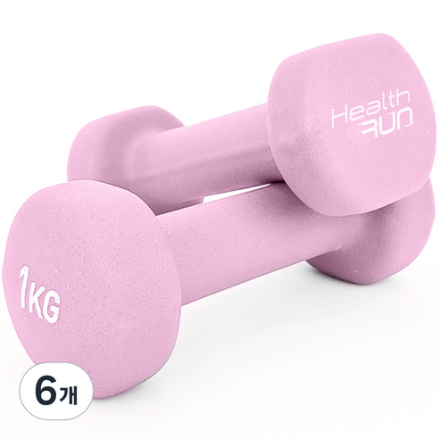 헬스런 미용아령 네오플랜 라이트핑크, 1kg, 6개