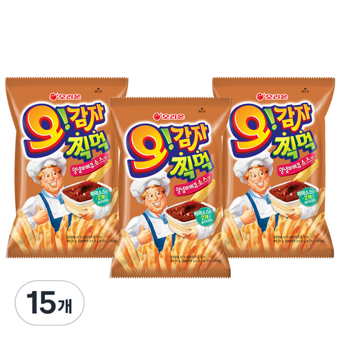 오리온 오감자 딥바베큐 스낵, 154g, 15개