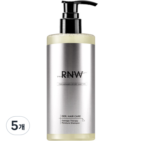 알엔더블유 더 헤어케어 데미지 테라피 모이스처 샴푸, 5개, 300ml