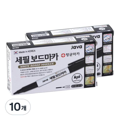 자바펜 세필 보드마카, 검정, 120개