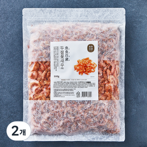어식백세 두절 꽃새우 특, 500g, 2개